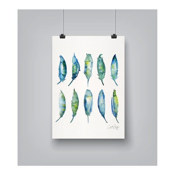 Poster Americanflat Americanflat Feathers, 30 x 42 cm