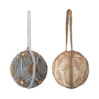 Set de 2 ornamente de Crăciun suspendate Bloomingville Heyal