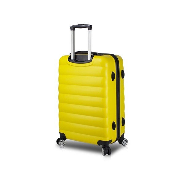 Valiză cu roți și port USB My Valice COLORS RESSNO Large, galben