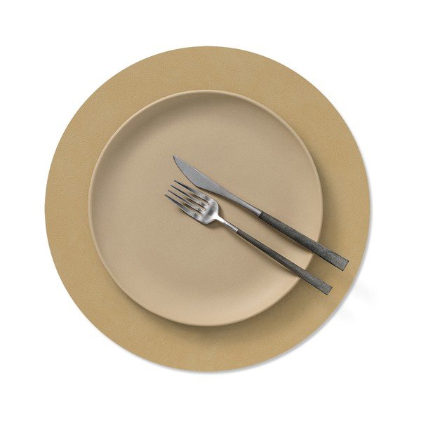 Suport pentru farfurii din piele ecologică ø 30 cm Circle M Nupo – LIND DNA-image-1
