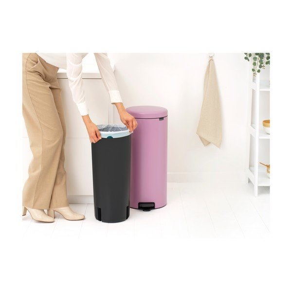 Coș de gunoi roz cu pedală din oțel 30 l NewIcon – Brabantia-image-4