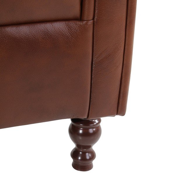Fotoliu din piele Max Winzer Vary, maro-image-4