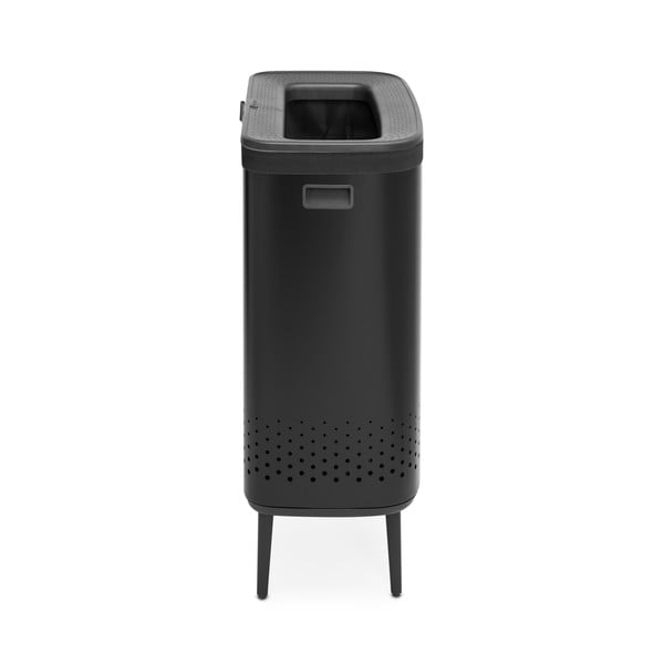 Coș de rufe negru mat din metal 90 l Bo Hi – Brabantia-image-3