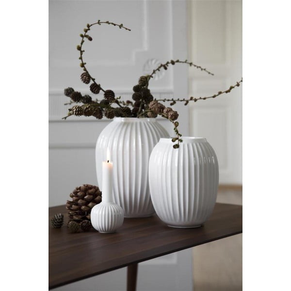Sfeșnic din porțelan Kähler Design Hammershoi, alb, ⌀ 7,5 cm-image-4