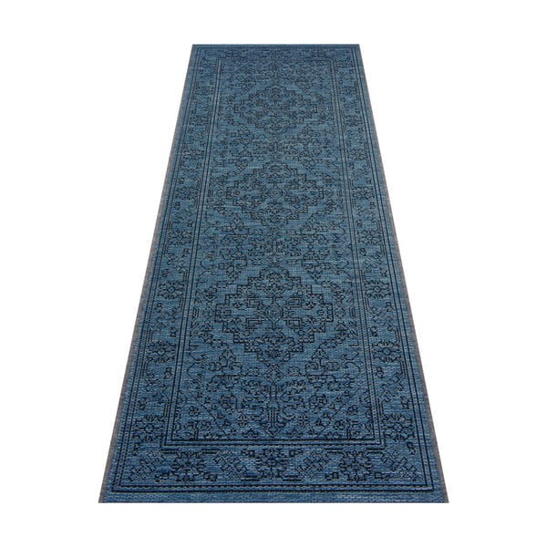 Covor adecvat interior / exterior NORTHRUGS Tyros, 70 x 200 cm, albastru închis-image-2