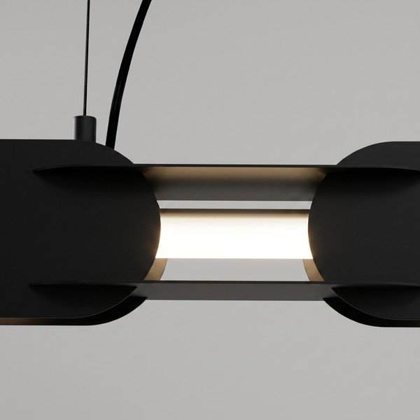 Lustră neagră LED din metal CHAIN – Thoro-image-3