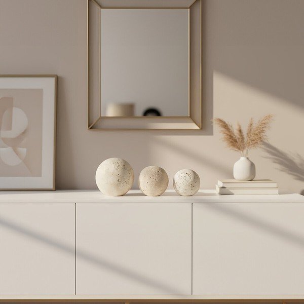 Statuete 3 buc. din piatră (înălțime 13 cm) Tibor – Premier Housewares-image-3