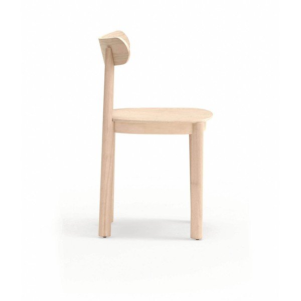 Scaun de dining în culoare naturală cu aspect de lemn de frasin Nara – Teulat-image-3