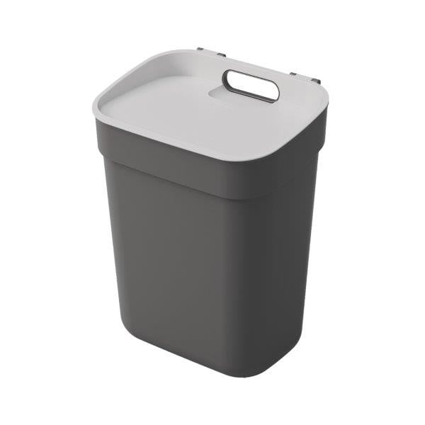 Coș de gunoi gri închis de reciclat din plastic reciclat 10 l Ready To Collect – Curver