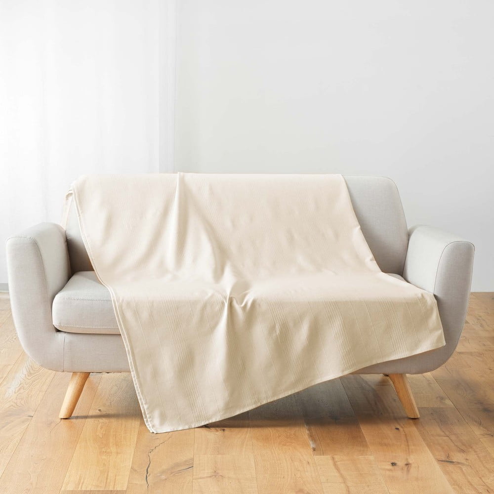 Cuvertură crem 180x220 cm Lucile – douceur d\'intérieur