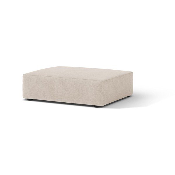 Taburet crem din material textil Jodie – Micadoni -image-1