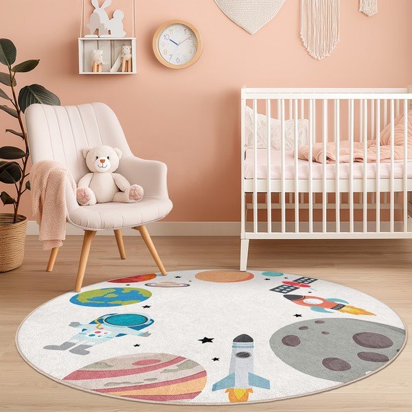 Covor de joacă pentru copii lavabil ø150 cm Space Trip – Mila Home-image-4