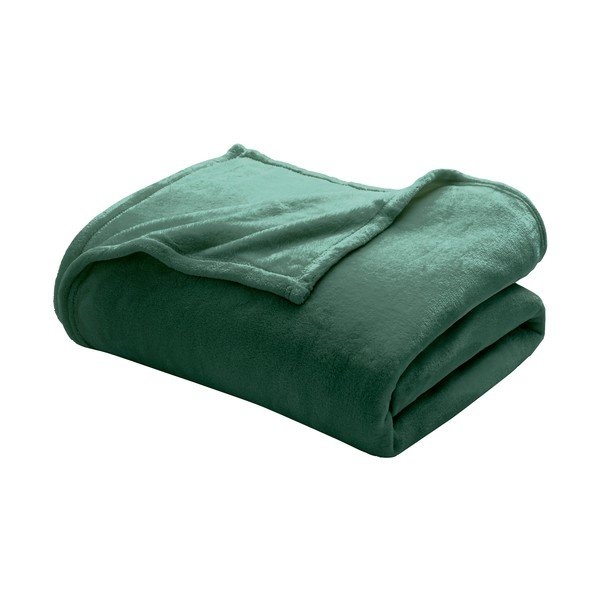 Pătură verde din microflanel 220x240 cm Flanou – douceur d'intérieur