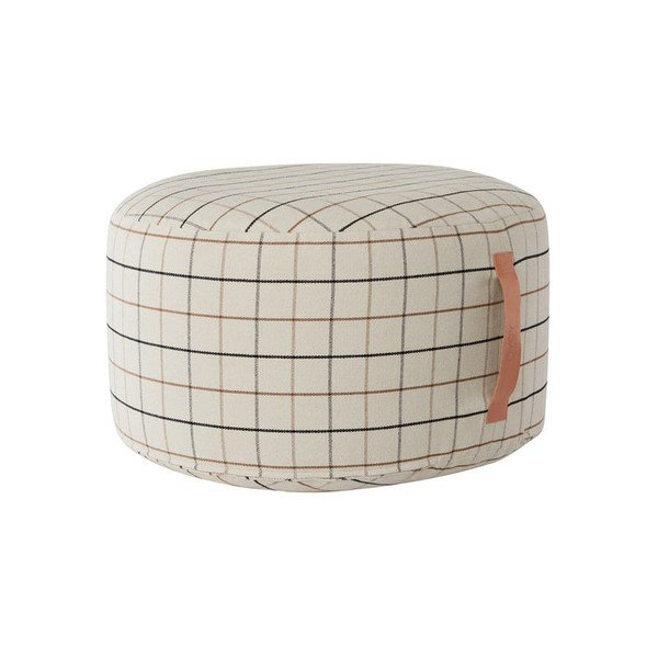 Fotoliu bean bag crem Grid – OYOY Living Design