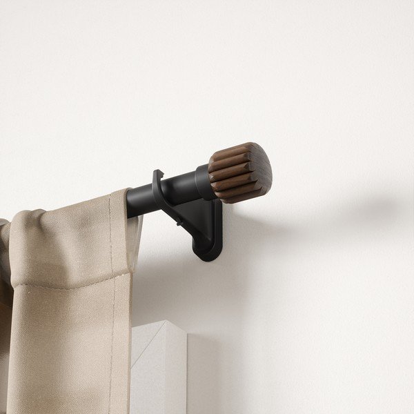 Galerie de perdea negru-mat extensibilă din oțel 107 - 305 cm Evie – Umbra-image-2