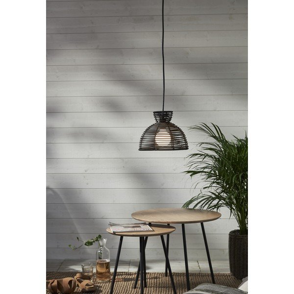 Abajur negru de exterior pentru plafonieră Star Trading Runde, ø 26 cm-image-2