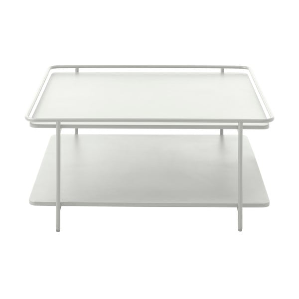 Măsuță de cafea gri deschis din metal 75x75 cm Yuba – Unique Furniture