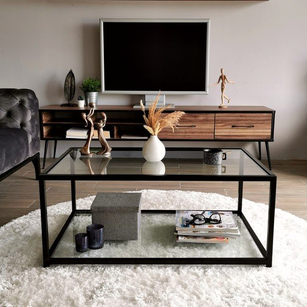 Măsuță de cafea neagră 60x90 cm Astro – Neostill-image-1