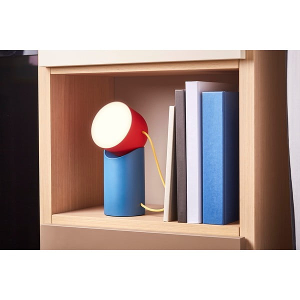 Veioză roșie/albastră LED (înălțime 14 cm) Orbe – Lexon-image-1