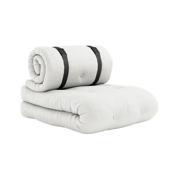 Fotoliu extensibil adecvat pentru exterior Karup Design Design OUT™ Buckle Up White, alb