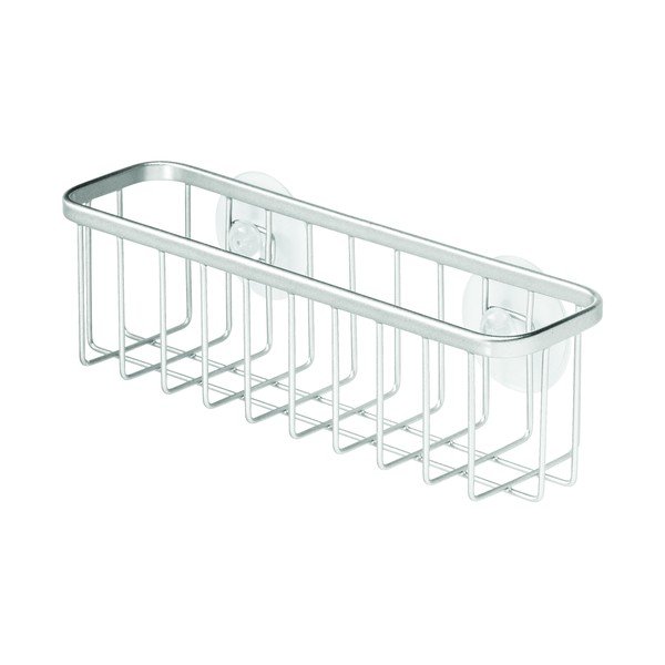 Coș metalic cu ventuze iDesign Gia, 6 x 20 cm