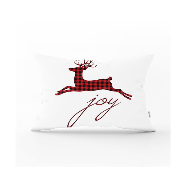 Față de pernă cu model de Crăciun Minimalist Cushion Covers Rudolph, 35 x 55 cm
