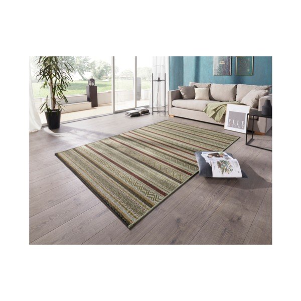 Covor potrivit pentru exterior Elle Decoration Bloom Rodez, 80 x 150 cm, verde-image-1