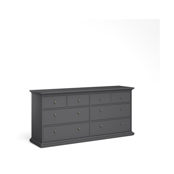 Comodă gri joasă 183x87 cm Paris – Tvilum-image-4