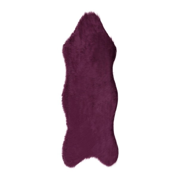 Traversă din blană artificială Pelus Purple, 75 x 200 cm, mov