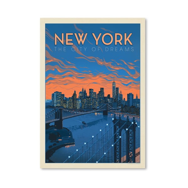 Poster Americanflat City of Dreams, 42 x 30 cm