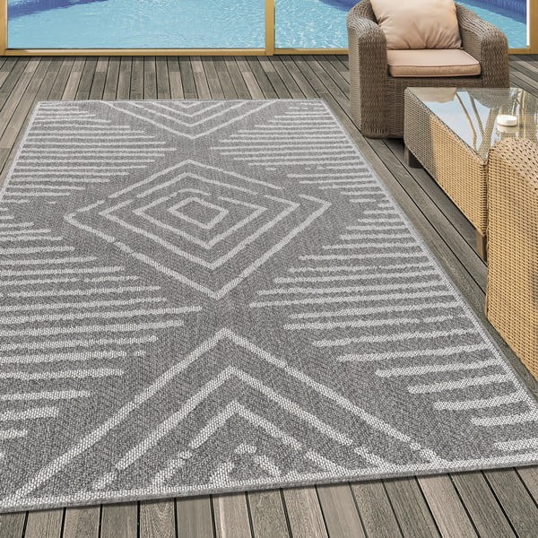 Covor de exterior gri 120x170 cm Aruba – Ayyildiz Carpets-image-1
