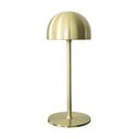 Veioză alămie LED cu control prin telecomandă cu abajur din metal (înălțime 30 cm) Tim – Sirius