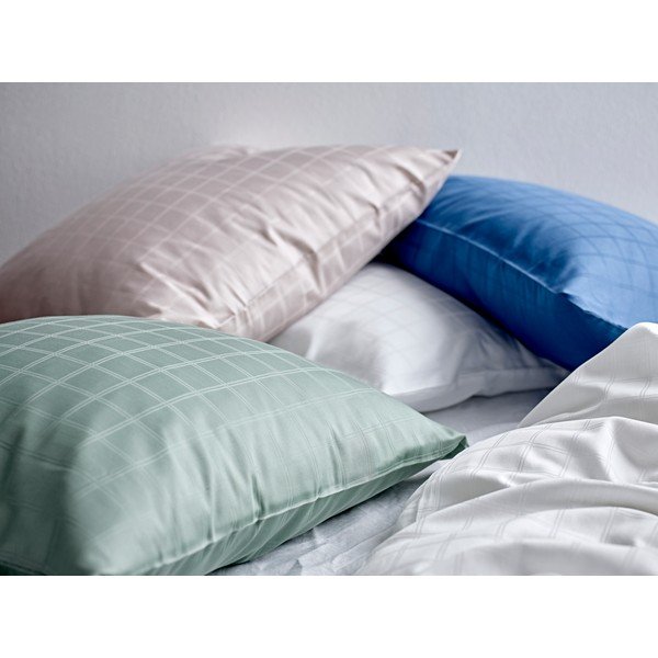 Lenjerie de pat albastră din damasc pentru pat de o persoană 140x200 cm Clear – Södahl-image-1