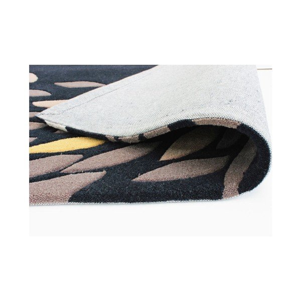Covor Swirl Black-Gold, 160x230 cm-image-2