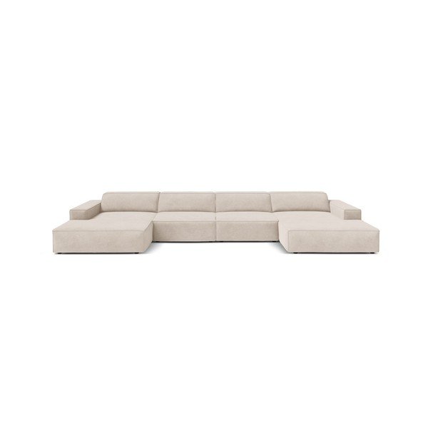Colțar modular crem (în formă de "U") Jodie – Micadoni -image-1