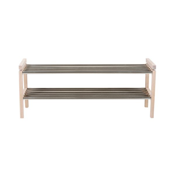 Pantofar în culoare naturală din lemn de stejar Confetti – Rowico-image-2