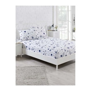 Set cearșaf elastic și 2 fețe de pernă Clementino Caluga, 160 x 200 cm
