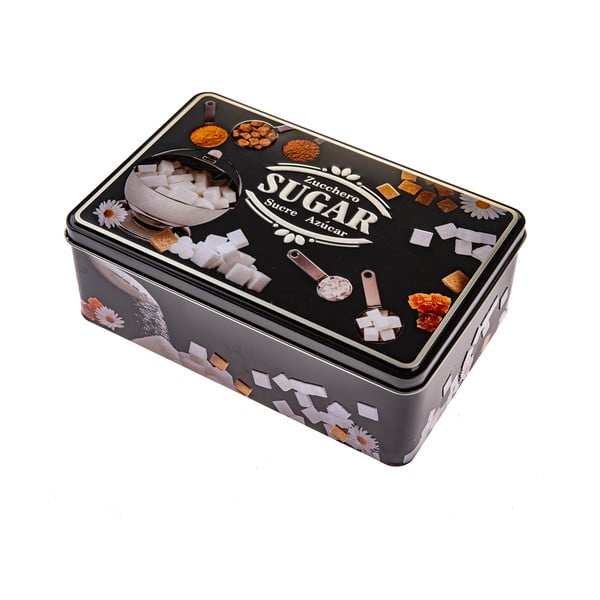 Recipient din metal pentru zahăr Black3D – Dakls