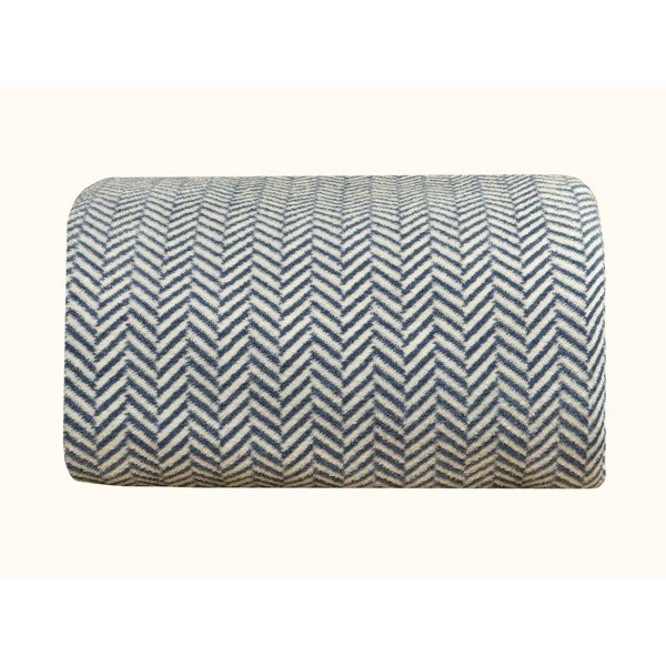 Cuvertură albă/albastru-închis pentru pat dublu 200x220 cm Twin – Oyo Concept-image-3
