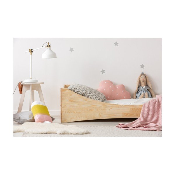Pat din lemn de pin pentru copii Adeko Mila BOX 3, 90 x 180 cm-image-1