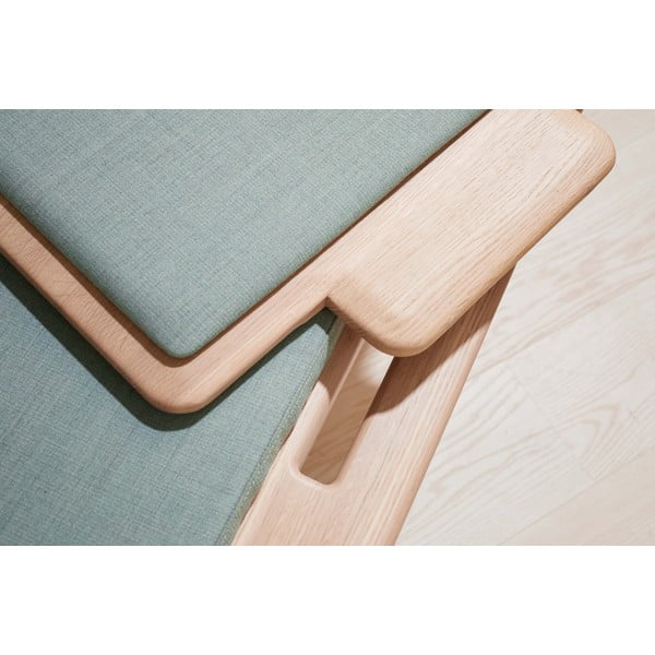 Bancă tapițată cu lână verde deschis Elba - Hammel Furniture-image-4