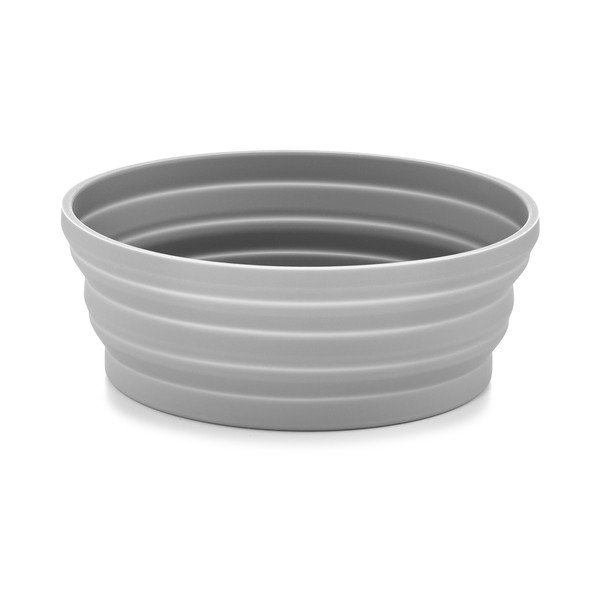 Bol de călătorie pliabil pentru câini din silicon ø 15,5 cm Piega Slate – MiaCara