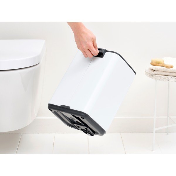 Coș de gunoi alb cu pedală din oțel 7 l Bo – Brabantia-image-3