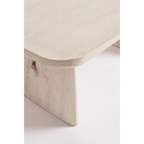 Măsuță de cafea în culoare naturală deschisă din lemn de mango 60x110 cm Elisheva – Bizzotto-image-3