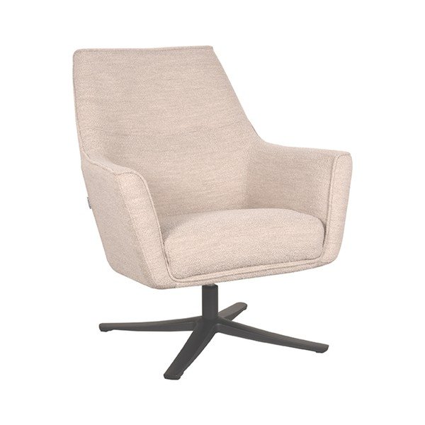 Fotoliu bej cu tapițerie din stofă bouclé Tod – LABEL51-image-3