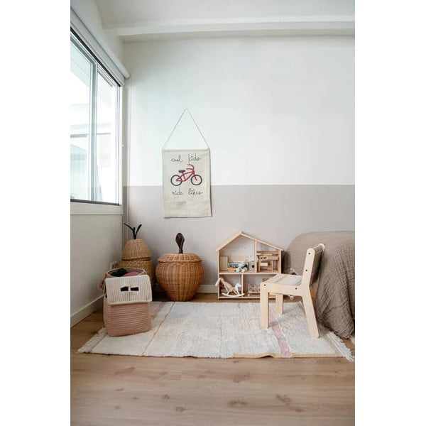 Covor roz/crem lavabil/țesut manual din bumbac 140x200 cm Lanes Vintage Nude – Lorena Canals-image-4