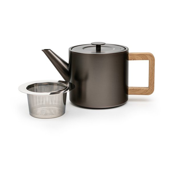 Ceainic gri cu filtru din oțel inoxidabil 1,1 l Duet Narvik – Bredemeijer-image-2