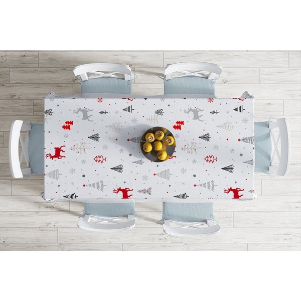 Față de masă din amestec de bumbac cu model de Crăciun Minimalist Cushion Covers Nordic Christmas, 140 x 180 cm-image-1