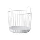 Coș de depozitare din metal Zone Inu, ø 40,6 cm, alb