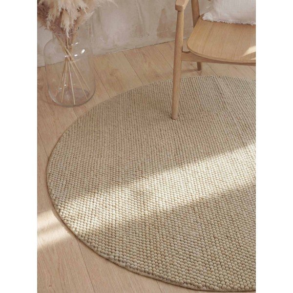 Covor în culoare naturală țesut manual rotund din lână ø 200 cm Richmond Diana – Ted Baker-image-1